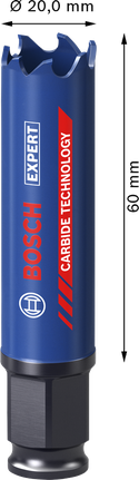 BoschEXPERT 多材料 20x60 毫米孔锯。.